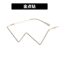 Metal frame with diamonds for women 2057-PN