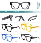 Оправа пластиковая из плотного ацетата Big City H2853