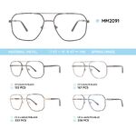 Metal men's frame for glasses MM2091