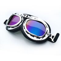 Safety shockproof sports goggles 风镜-哈雷银框-平角
