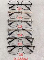 Metal frame for glasses with spring hinges Defile D1236AJ