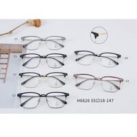 Оправа полуободковая комбинированная (металл + TR90) с линзами Blue Ray Cut MAMO H6626
