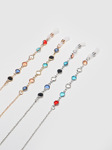 Colorful glasses chain set of two-piece golden and silver GM037