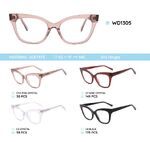 Plastic acetate eyeglasses frame with spring hinges WD1305