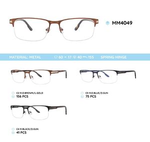 Оправа для очков металлическая полуободковая мужская MM4049