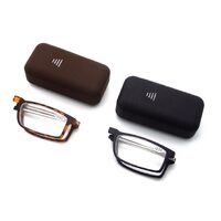 Plastic reading pince-nez glasses with case 6014, diopters from +1.00 to +3.50, RMC=62-64