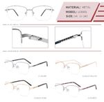 Оправа металлическая полуободковая с флексом LE8805-DA