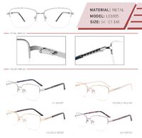 Оправа металлическая полуободковая с флексом LE8805-DA
