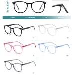 Acetate plastic frames for glasses with spring hinges Big City F3008
