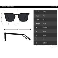Plastic round polarized sunglasses Elit 10040-EL