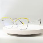 Metal glasses with blue light and UV protection 9742-GT