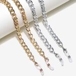 Metal non-slip chain, 2-piece set gold and silver thick, for glasses and masks GM009