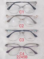 Metal frame for glasses with spring hinges 2245B