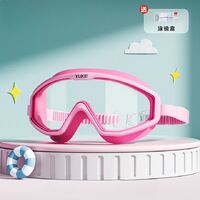 Swimming waterproof anti-fog goggles for kids (3-15 years), with box and bag type, 6006-YU