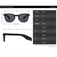 Plastic round sunglasses Elit 6007-EL