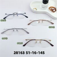 Metal titanium rimless frame SANTA 28163