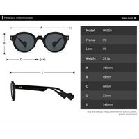 Plastic retro sunglasses for men Elit 6059-EL