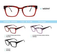 Plastic frames for glasses acetate material WD3147