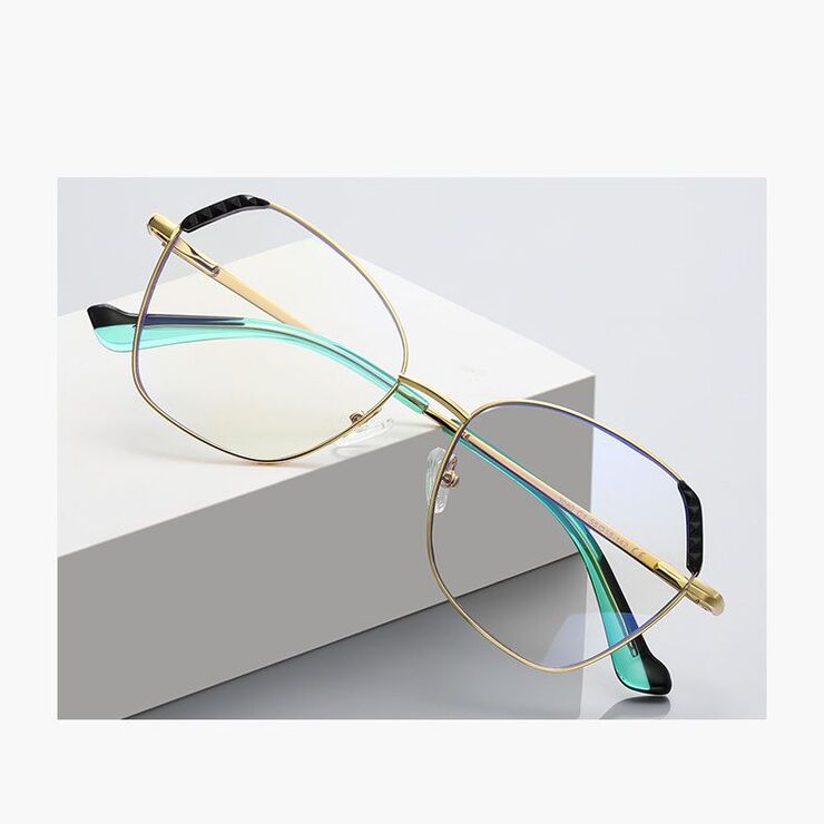 Оправа металлическая с линзами блю-блокерами MORE 3080