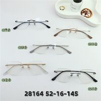 Metal titanium rimless frame SANTA 28164