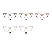 Plastic glasses with blue light protection and rhinestones for women 3362镶钻-PN