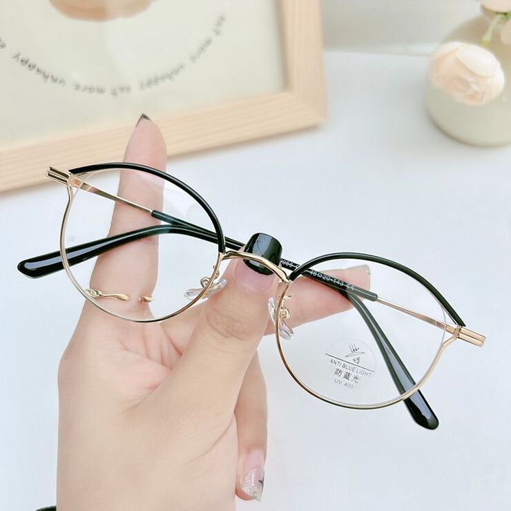 Metal frame with Blue Ray Cut protection lenses MAMO F99056