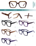 Plastic frames for glasses, thick acetate Big City H2814