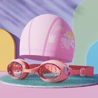 Swimming waterproof anti-fog goggles for kids (3-15 years), with cap, 626-YU