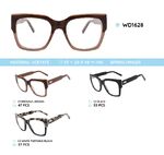 Plastic acetate eyeglasses frame with spring hinges WD1628
