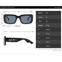 Plastic square sunglasses for women Elit 931-1-EL