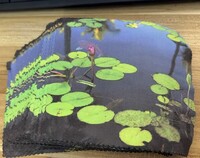 Cloth for glasses from microfiber material, dense material лилия 荷花金布