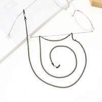 Black-colored metal non-slip chain, for glasses and masks GA012