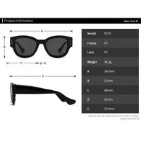 Plastic round sunglasses for women Elit 9270-EL