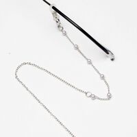Metal non-slip chain, with pearls, for glasses and masks GL1896