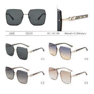 Metal sunglasses with nylon lenses for women Leke S5519