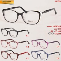 Plastic frames for women (acetate) NEON 1078G25