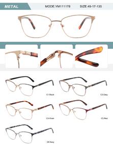 Metal frame for women with spring hinges YM111178-DA