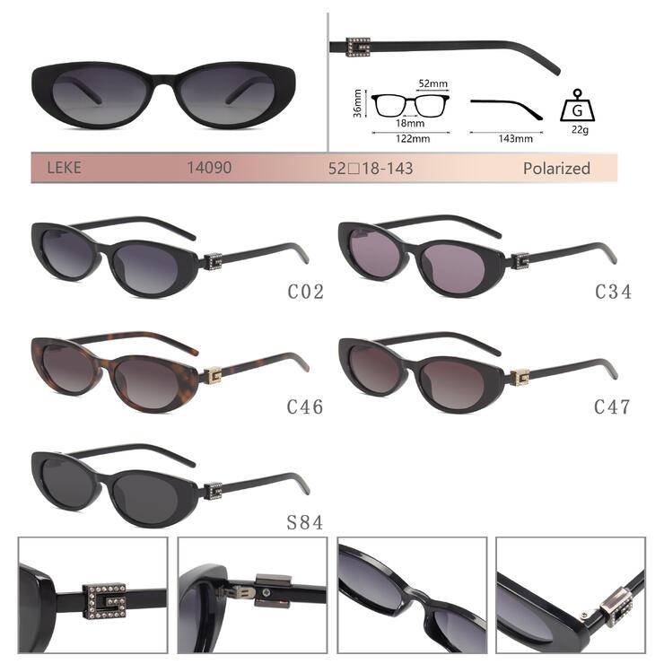 Polarized plastic sunglasses for women Leke LK14090