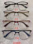 Metal frame for glasses with spring hinges 2246B