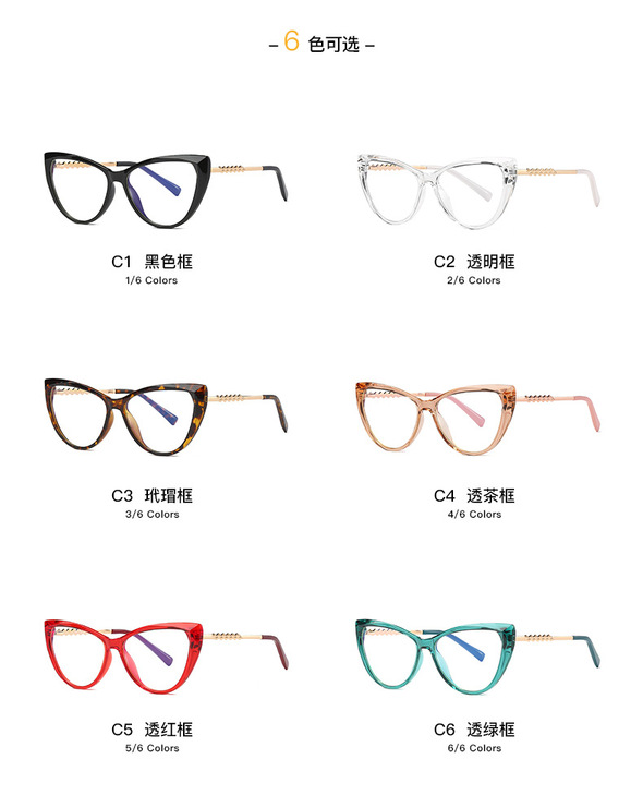 Plastic frames for glasses TR90+CA material (flex hinges) FOCUS FCS2061