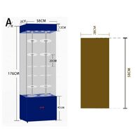 Acrylic floor rotating display stand for glasses, frames, cases and accessories with 2 columns 18006F-2, size 176 * 58 cm