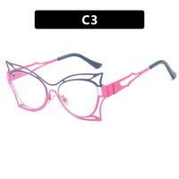 Metal glasses with blue light protection for women 8209-66042-PN