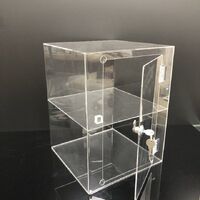Acrylic desktop transparent display stand for glasses, frames, cases and accessories 5003-8004, size 50/80 * 30 cm