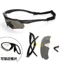 Очки защитные противоударные тактические поляризационные и с UV400, набор из 3-х линз, SZG05-DX