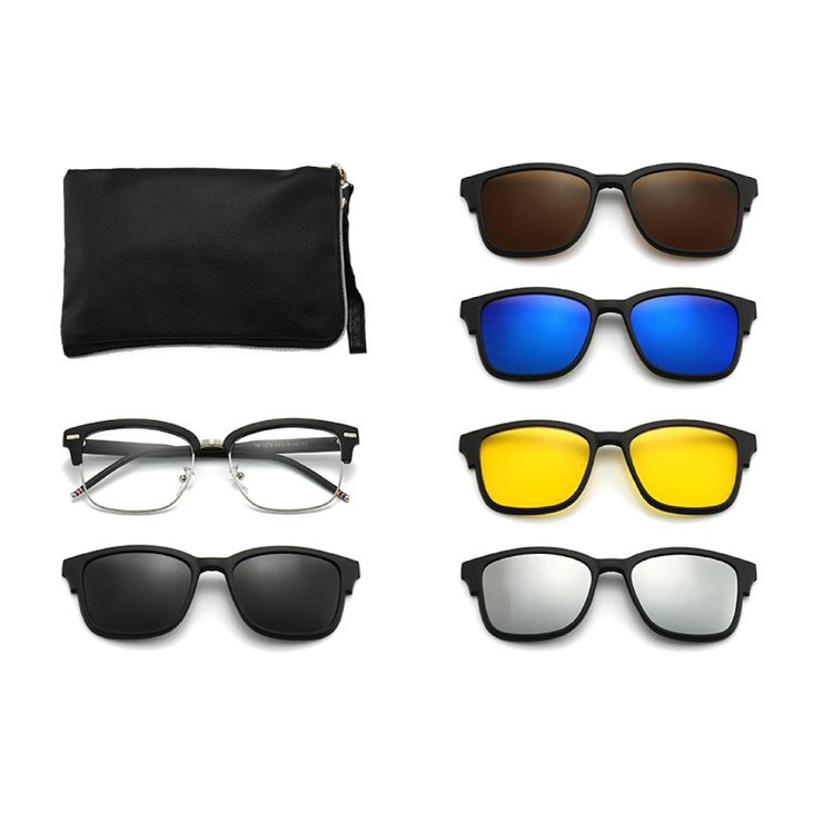 El Dorado frames with polarized sunshades set (clip-on) on magnet 2279 (5 pieces) 
