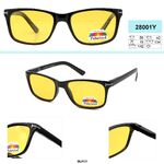 Anti-fog goggles, glasses with yellow anti-reflective lenses for drivers, fishermen, hunters Mystery 28001Y