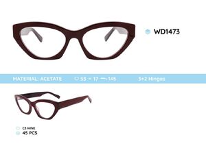 Plastic acetate eyeglasses frame for women WD1473