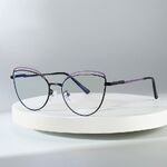 Metal glasses with blue light and UV protection 9745-GT
