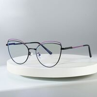Metal glasses with blue light and UV protection 9745-GT