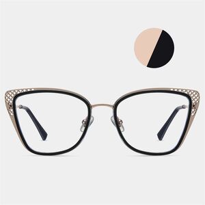 Оправа для очков комбинированная (металл + TR90) с защитой от синего света, с флексом FA87261